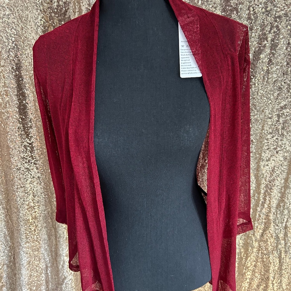 Maroon Red Sheer Cover